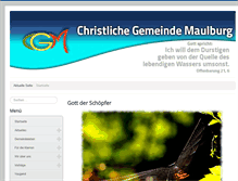 Tablet Screenshot of cg-maulburg.de
